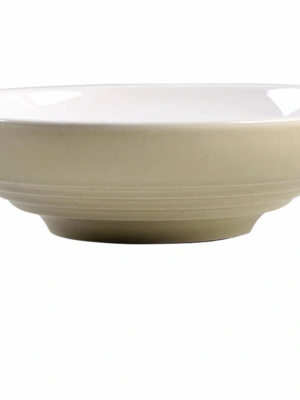 Pfaltzgraff Beige and White Ceramic Serving Bowl